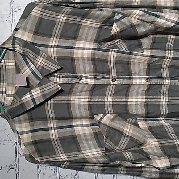 No Boundaries Jr's Button Front Plaid Shirt XXL 21 - Picture 3 of 6